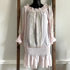 Off the shoulder flowy tunic top.  NEW